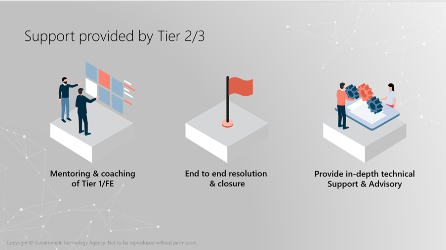 Fig 3 Services offered under SNOC’s Tier 2 and 3